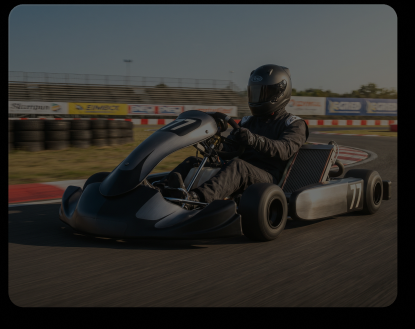 Kart on track