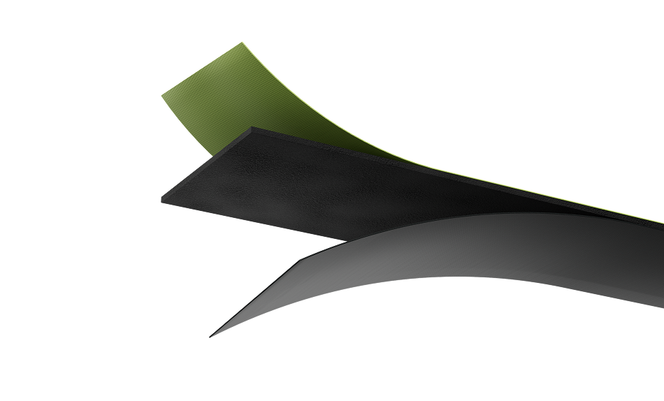 Nylon-spandex fabric and shock-absorbing EVA core